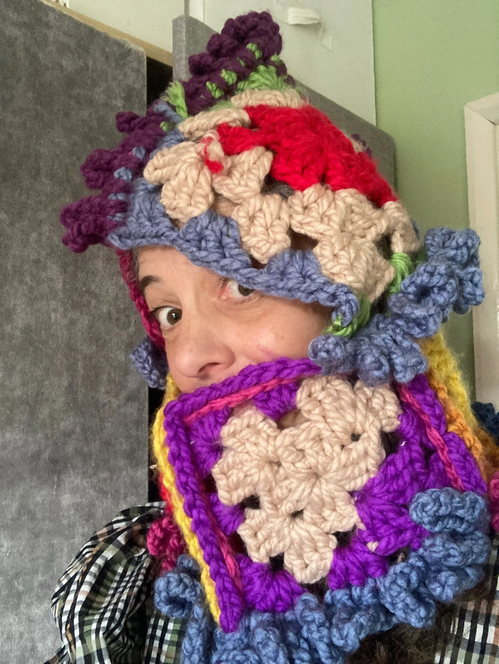 chanticleer balaklava with ruffles chanticleer balaklava with ruffles
