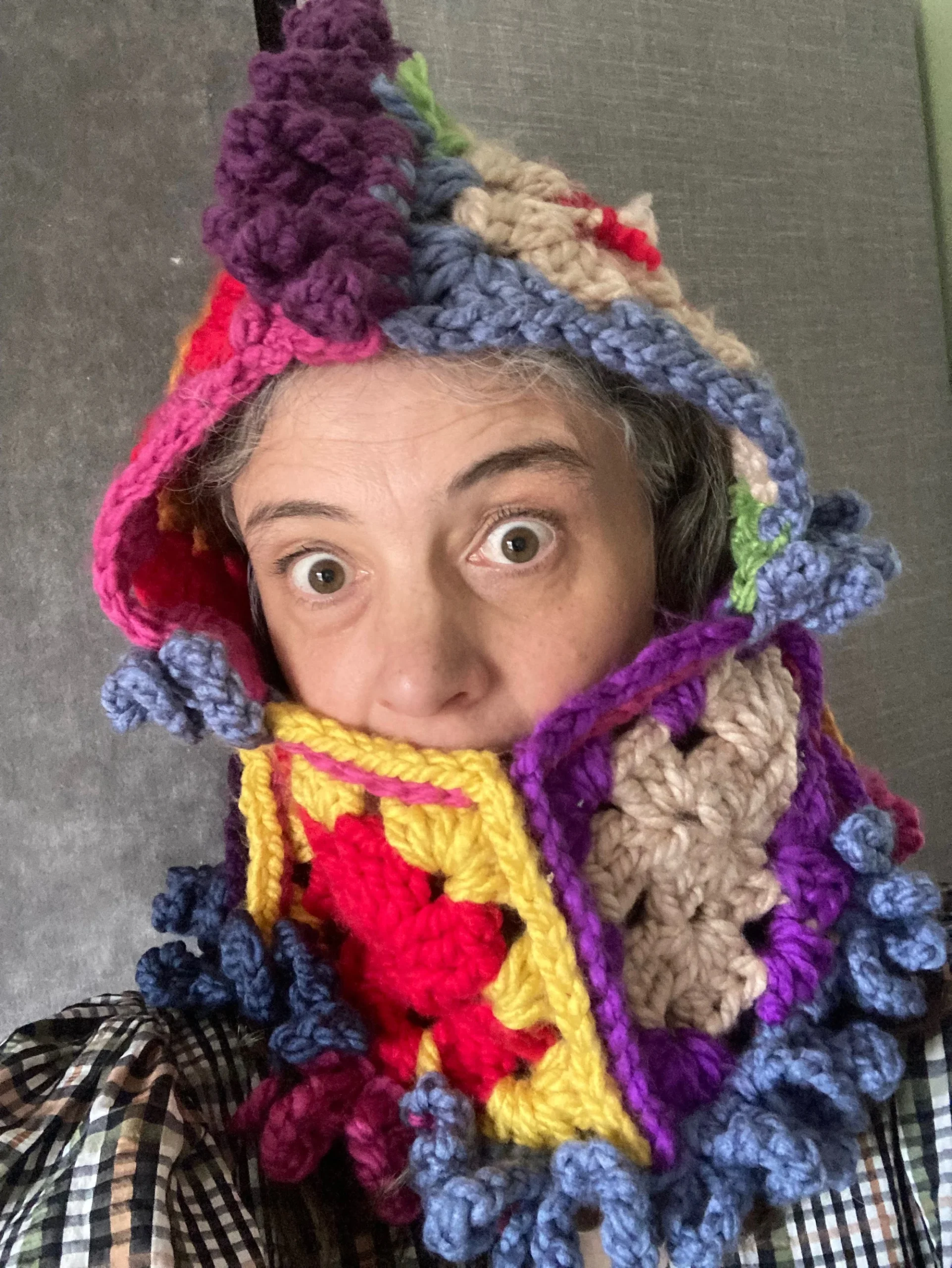 Home chanticleer balaklava with ruffles written video pattern